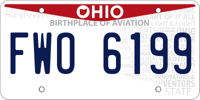 OH license plate FWO6199