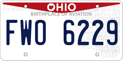 OH license plate FWO6229