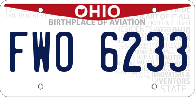 OH license plate FWO6233