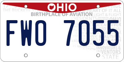 OH license plate FWO7055