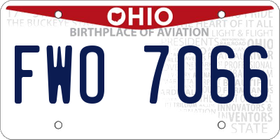 OH license plate FWO7066