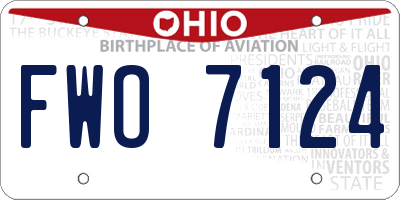 OH license plate FWO7124