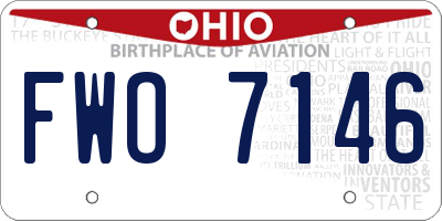 OH license plate FWO7146