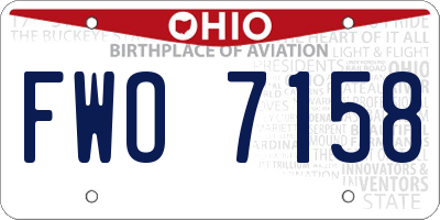 OH license plate FWO7158