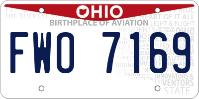 OH license plate FWO7169