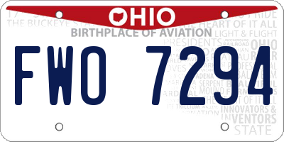 OH license plate FWO7294
