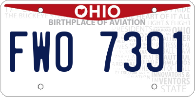 OH license plate FWO7391