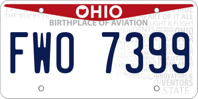 OH license plate FWO7399