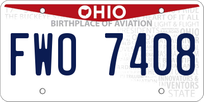 OH license plate FWO7408