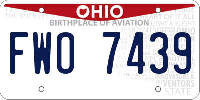 OH license plate FWO7439