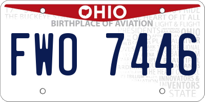 OH license plate FWO7446