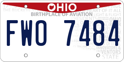 OH license plate FWO7484
