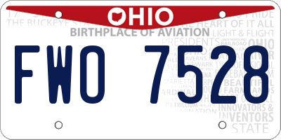OH license plate FWO7528