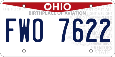 OH license plate FWO7622