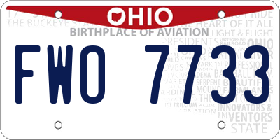 OH license plate FWO7733