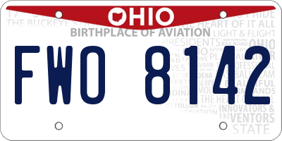 OH license plate FWO8142