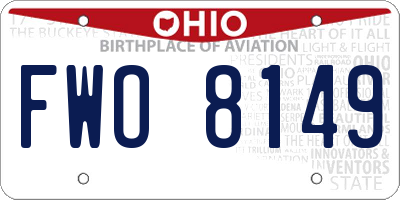 OH license plate FWO8149