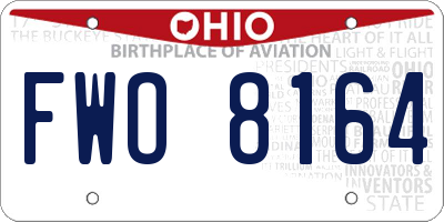 OH license plate FWO8164