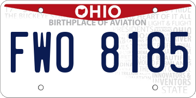 OH license plate FWO8185