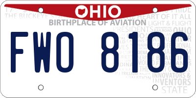 OH license plate FWO8186