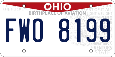 OH license plate FWO8199
