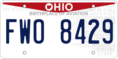 OH license plate FWO8429
