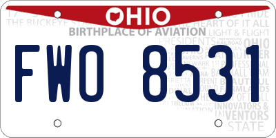 OH license plate FWO8531