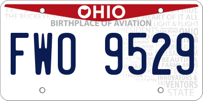 OH license plate FWO9529