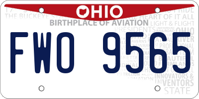 OH license plate FWO9565