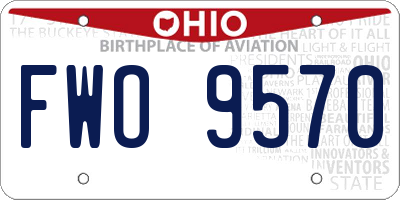OH license plate FWO9570