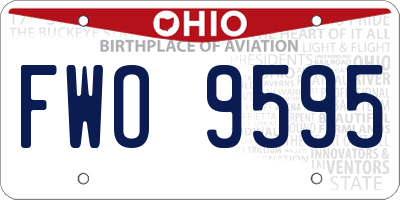 OH license plate FWO9595