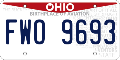 OH license plate FWO9693