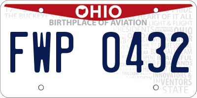 OH license plate FWP0432