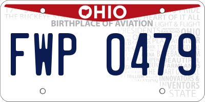 OH license plate FWP0479