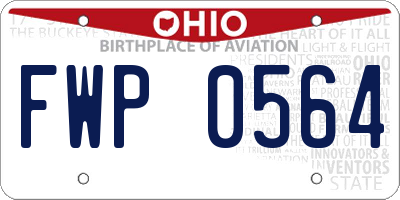 OH license plate FWP0564