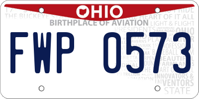OH license plate FWP0573
