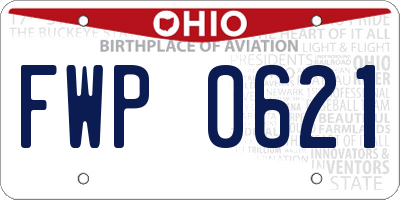 OH license plate FWP0621