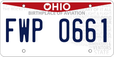 OH license plate FWP0661