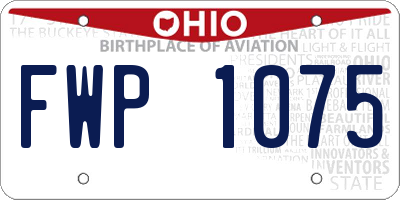 OH license plate FWP1075