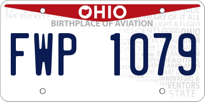 OH license plate FWP1079