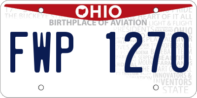 OH license plate FWP1270