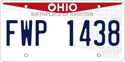 OH license plate FWP1438