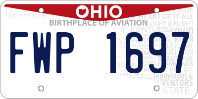 OH license plate FWP1697