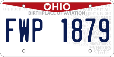 OH license plate FWP1879