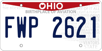 OH license plate FWP2621