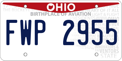 OH license plate FWP2955