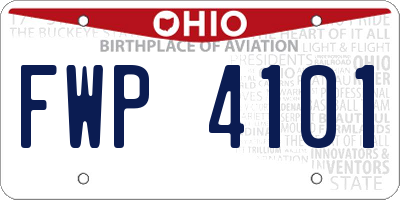 OH license plate FWP4101