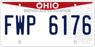 OH license plate FWP6176