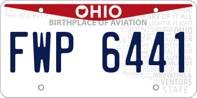 OH license plate FWP6441
