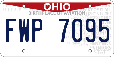 OH license plate FWP7095